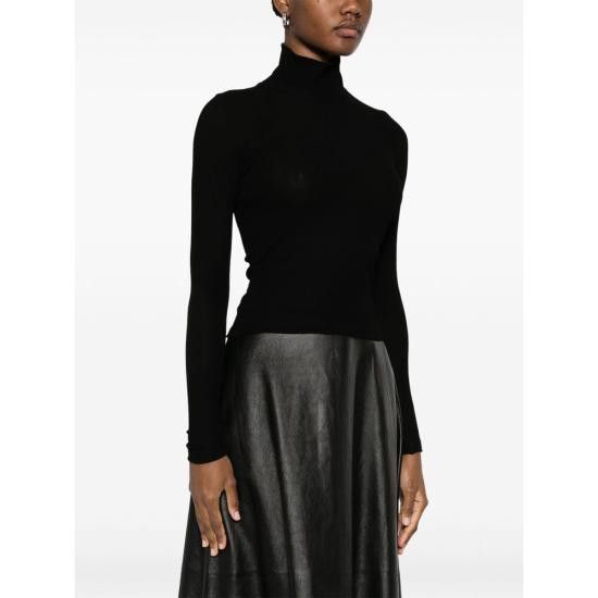 Balenciaga BALENCIAGA Women Tops 813303 TRVW2 1000 BLACK Size S / US 4 / IT 40 - 4 Thumbnail