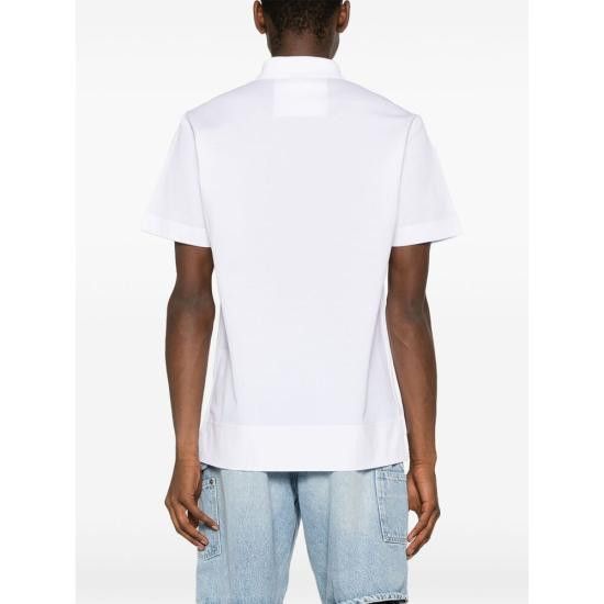 Givenchy GIVENCHY Men Polo Shirts BM71KR3YCD 100 WHITE Size US XL / EU 56 / 4 - 4 Thumbnail