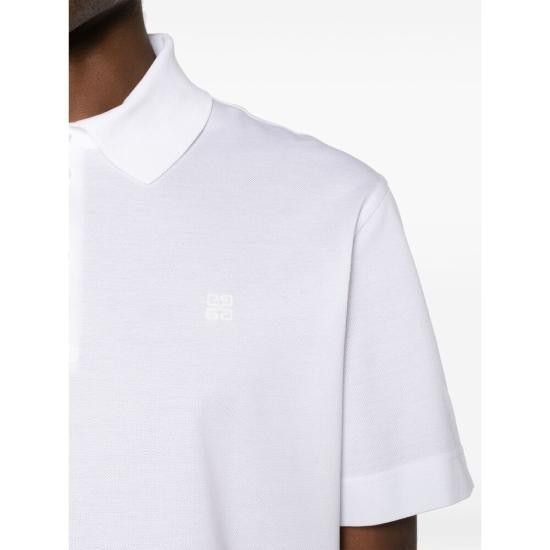 Givenchy GIVENCHY Men Polo Shirts BM71KR3YCD 100 WHITE Size US XL / EU 56 / 4 - 2 Thumbnail