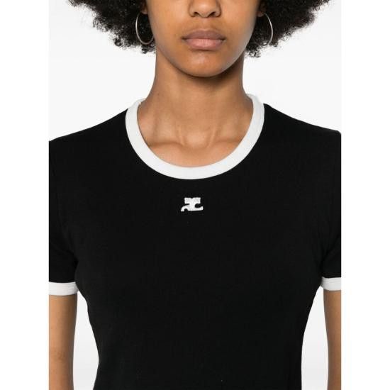 Courreges COURREGES Women Tops VESJTS017JS 0070 9901 BLACK Size M / US 6-8 / IT 42-44 - 4 Thumbnail