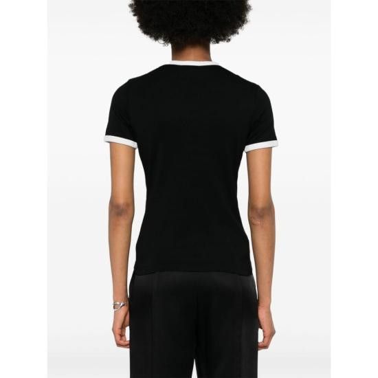 Courreges COURREGES Women Tops VESJTS017JS 0070 9901 BLACK Size L / US 10 / IT 46 - 3 Thumbnail