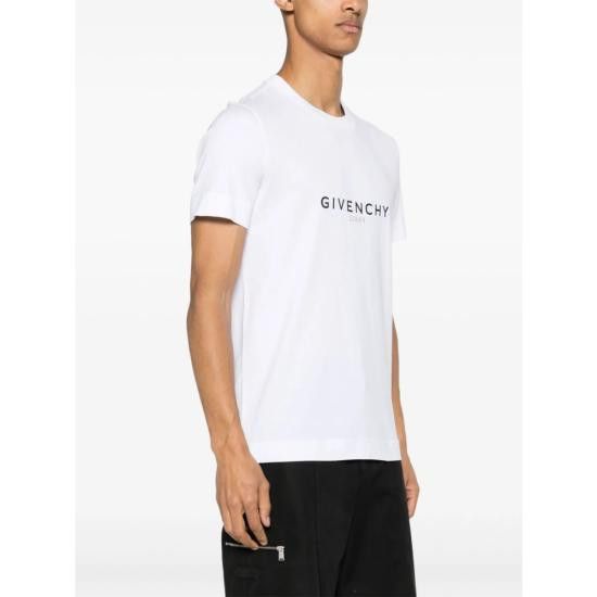 Givenchy GIVENCHY Men T-Shirts BM71653Y6B 100 WHITE Size US XL / EU 56 / 4 - 2 Thumbnail