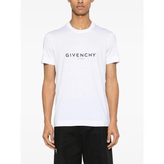Givenchy GIVENCHY Men T-Shirts BM71653Y6B 100 WHITE Size US XL / EU 56 / 4 - 4 Thumbnail