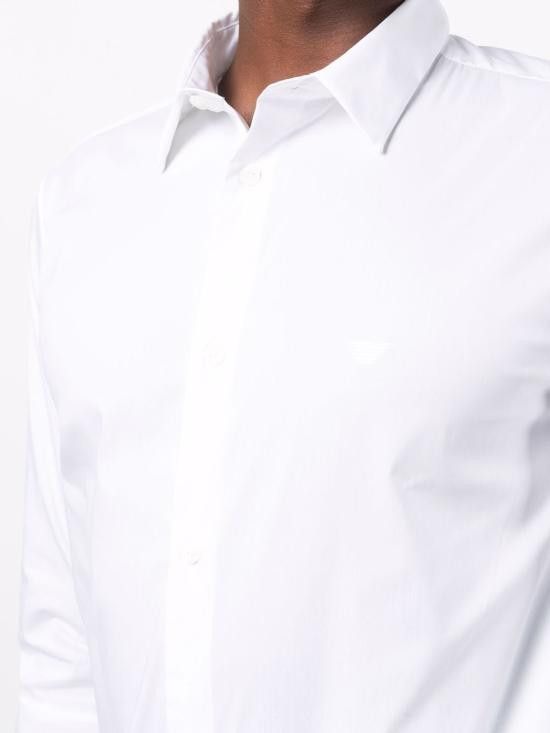 Emporio Armani EMPORIO ARMANI Men Long Tops 8N1C09 1NI9Z0100 White Size US XL / EU 56 / 4 - 4 Thumbnail