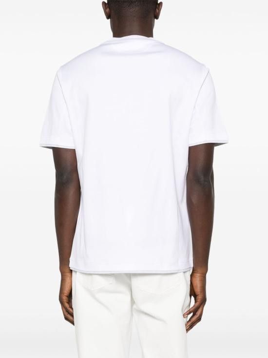 Brunello Cucinelli BRUNELLO CUCINELLI Men T-Shirts M0B137451G CW787 White Size US XL / EU 56 / 4 - 4 Thumbnail
