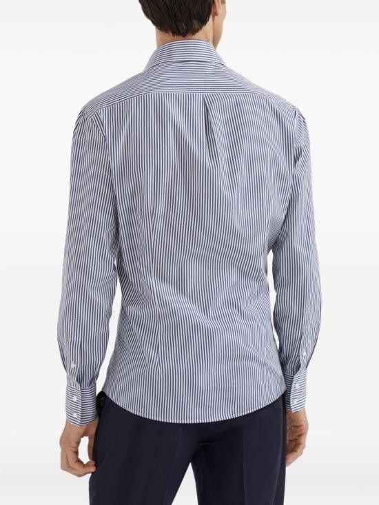 Brunello Cucinelli BRUNELLO CUCINELLI Men Long Tops MY6491718 C003 Blue Size US M / EU 48-50 / 2 - 3 Thumbnail