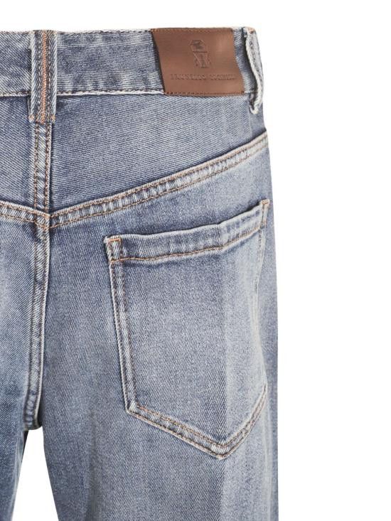 Brunello Cucinelli BRUNELLO CUCINELLI Women Denim Pants MP114P4006 C8986 Blue Size 30" / US 8 / IT 44 - 3 Thumbnail