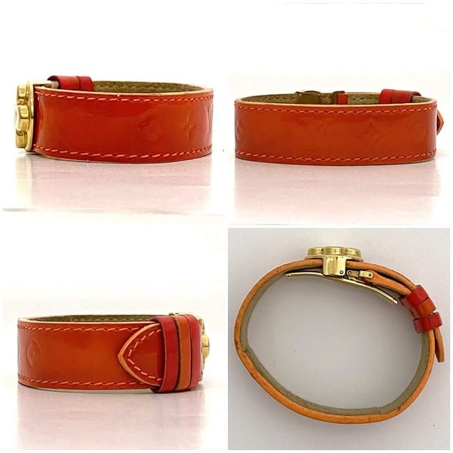 Louis Vuitton LOUIS VUITTON Bracelet Orange Leather Size ONE SIZE - 2 Thumbnail