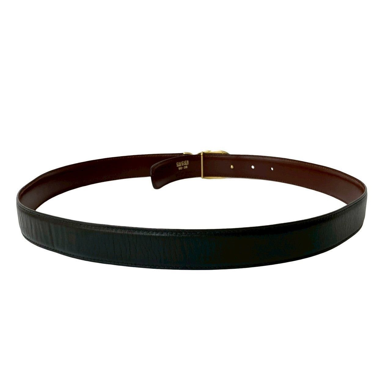 Gucci Gucci Belt Black Leather Size ONE SIZE - 4 Thumbnail
