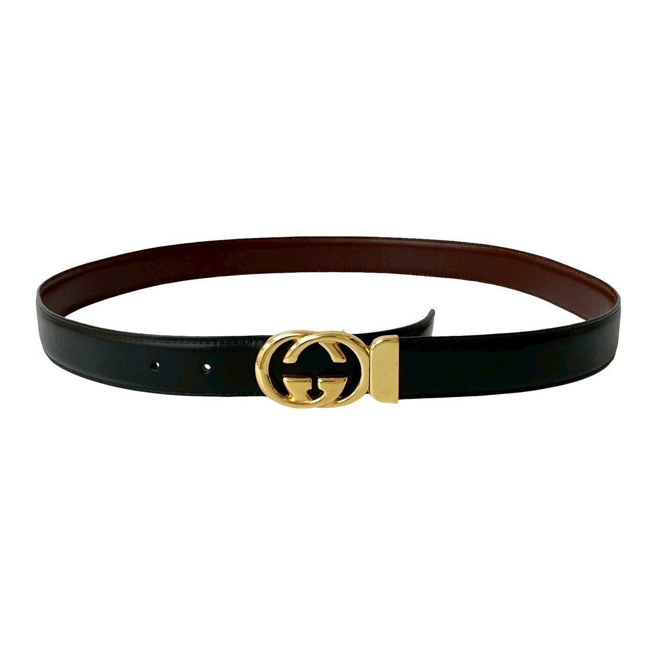 Gucci Gucci Belt Black Leather Size ONE SIZE - 3 Thumbnail