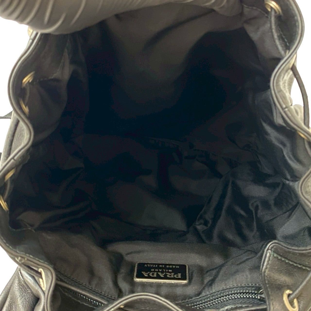 Prada Prada Backpack Black Leather Size ONE SIZE - 9 Thumbnail