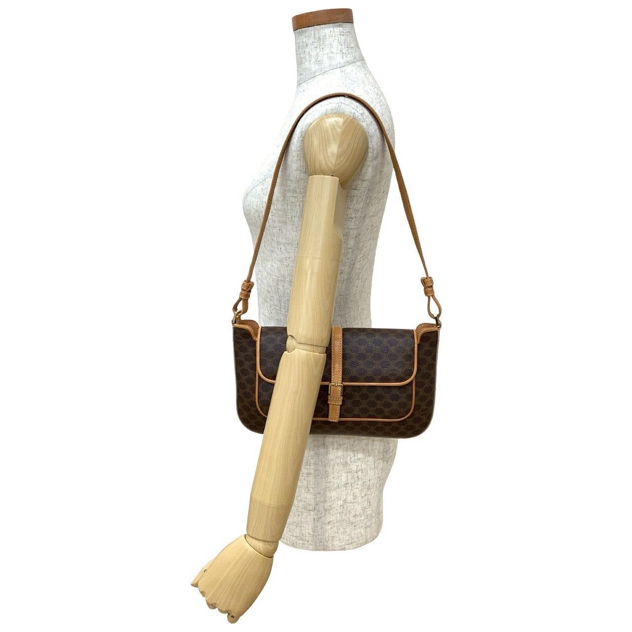 Celine Celine Shoulder Bag Brown Leather Size ONE SIZE - 2 Thumbnail