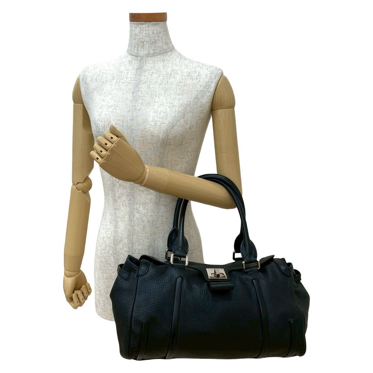 Celine Celine Handbag Black Leather Size ONE SIZE - 2 Thumbnail