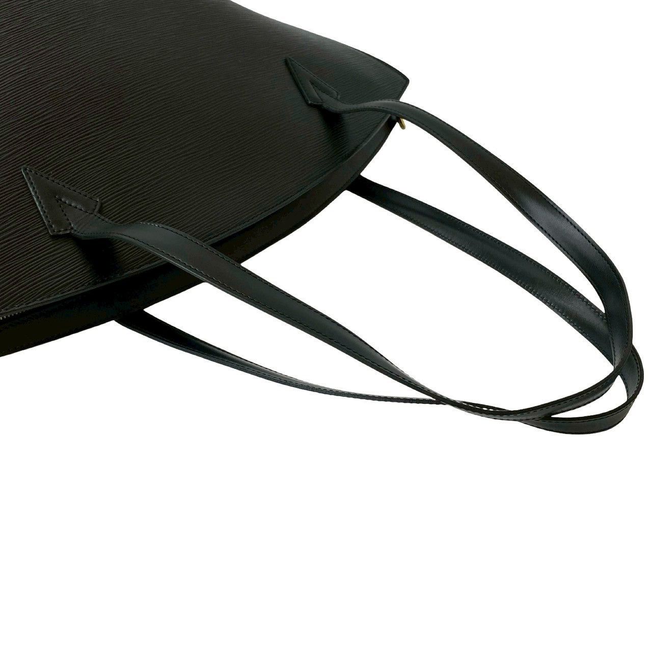 Louis Vuitton Louis Vuitton Tote Bag Black Leather Size ONE SIZE - 4 Thumbnail