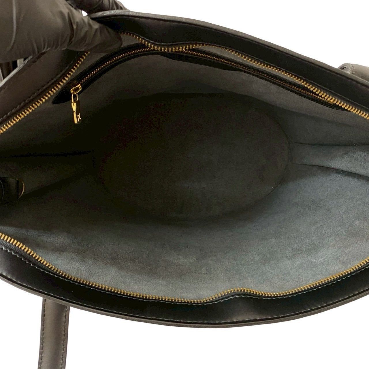Louis Vuitton Louis Vuitton Tote Bag Black Leather Size ONE SIZE - 9 Thumbnail