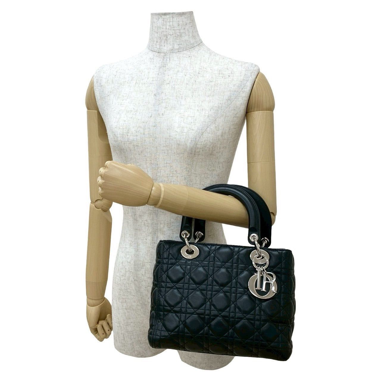 Dior Dior Handbag Black Leather Size ONE SIZE - 2 Thumbnail