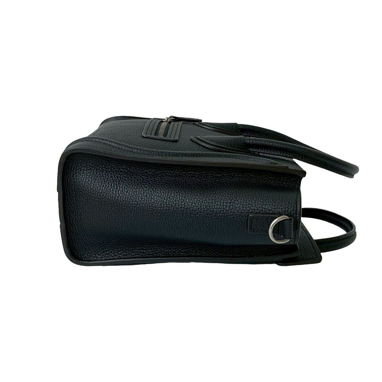 Celine Celine Shoulder Bag Black Leather Size ONE SIZE - 6 Thumbnail