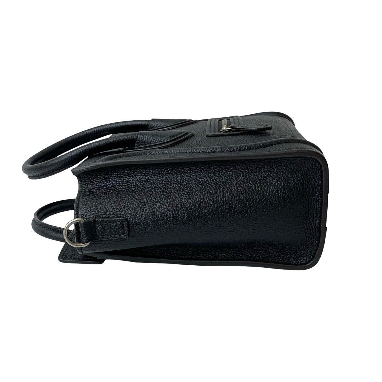 Celine Celine Shoulder Bag Black Leather Size ONE SIZE - 5 Thumbnail