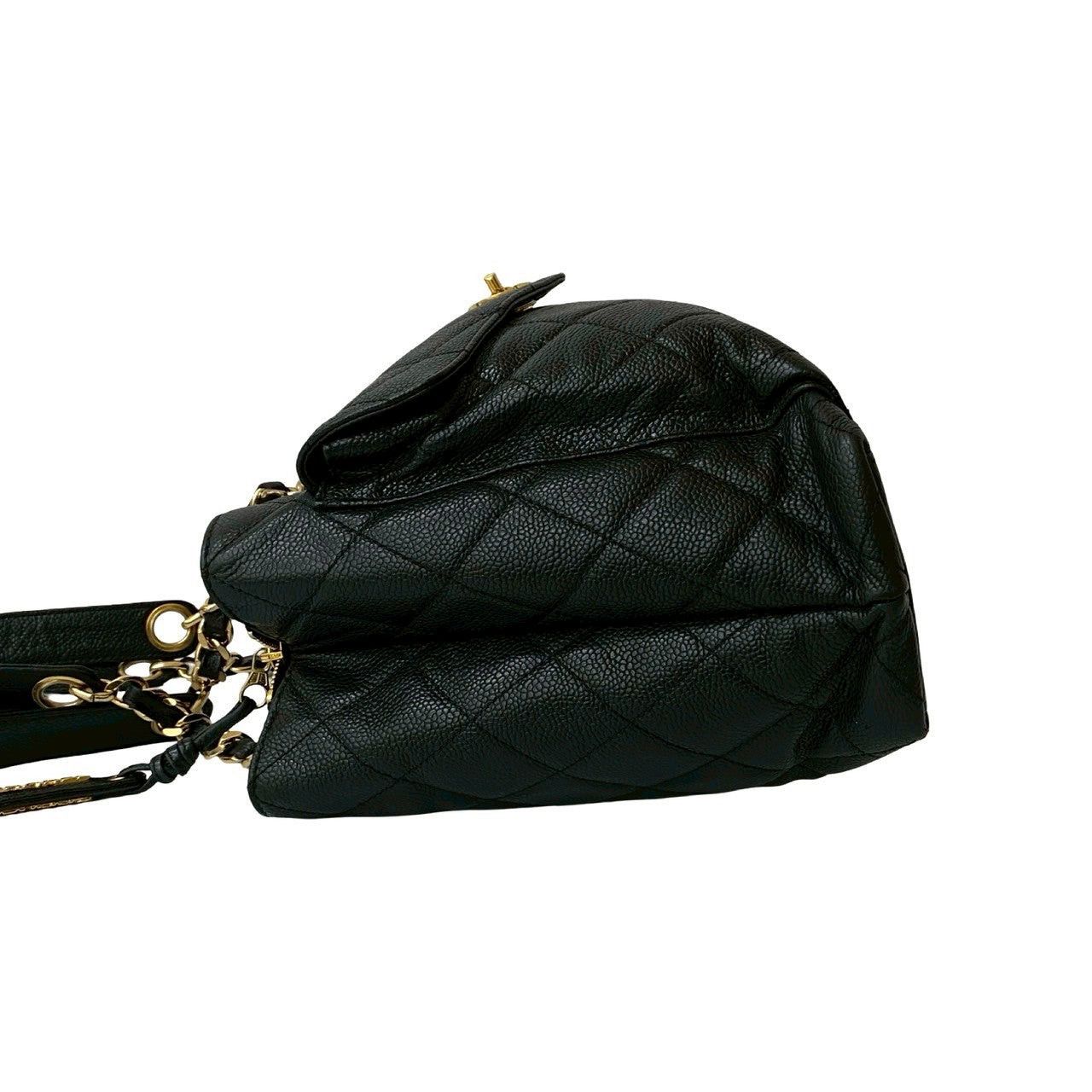 Chanel Chanel Tote Bag Black Leather Size ONE SIZE - 5 Thumbnail