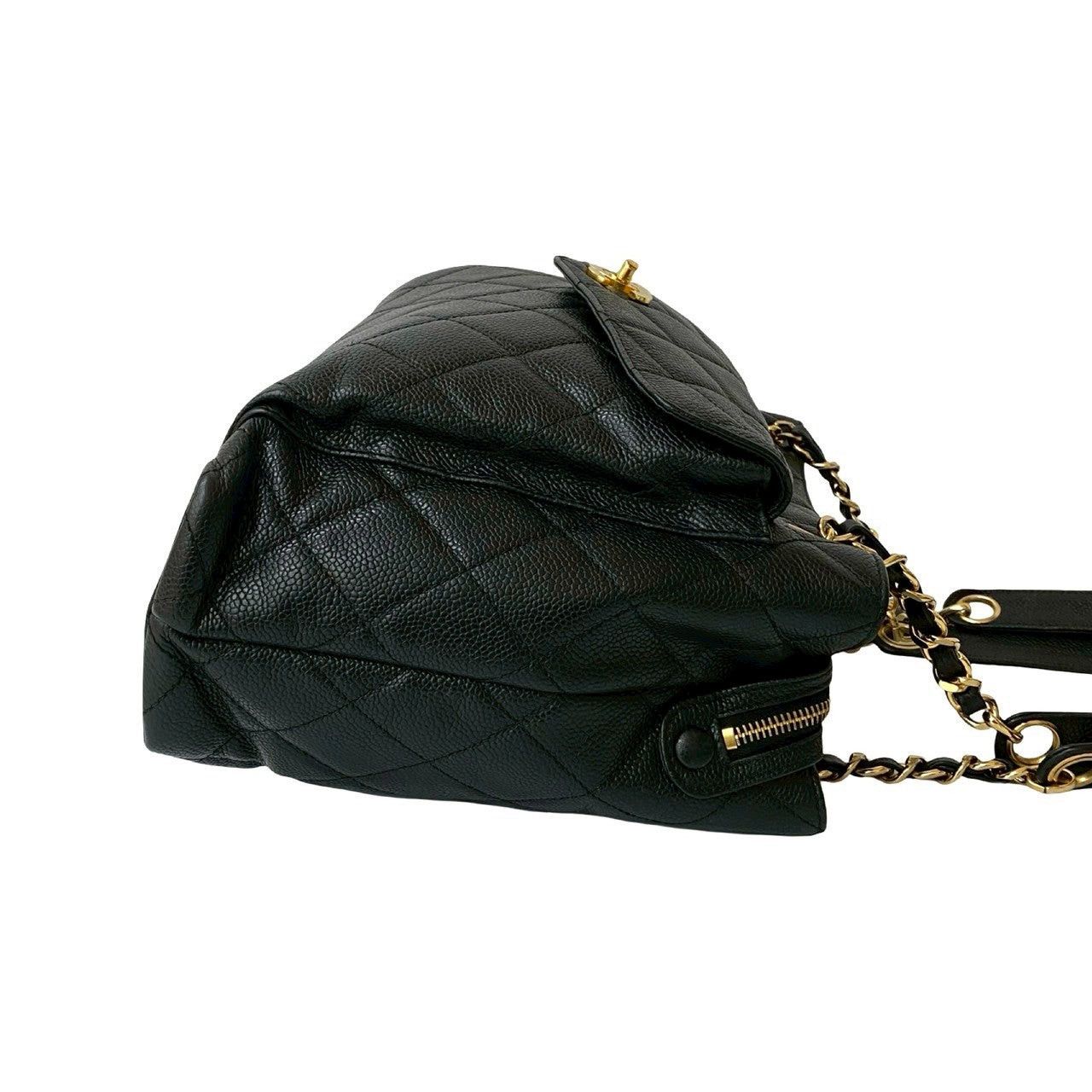 Chanel Chanel Tote Bag Black Leather Size ONE SIZE - 6 Thumbnail