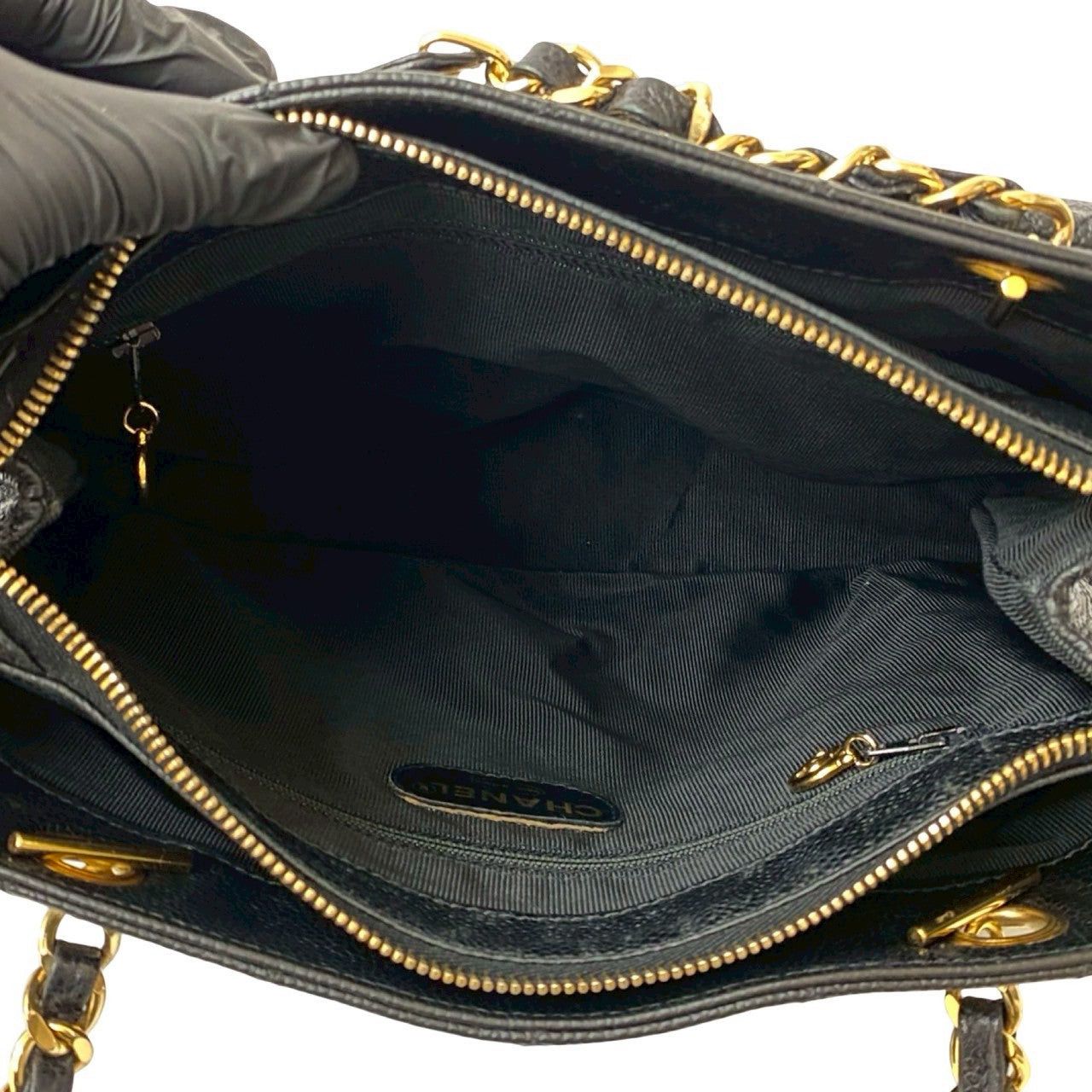 Chanel Chanel Tote Bag Black Leather Size ONE SIZE - 9 Thumbnail