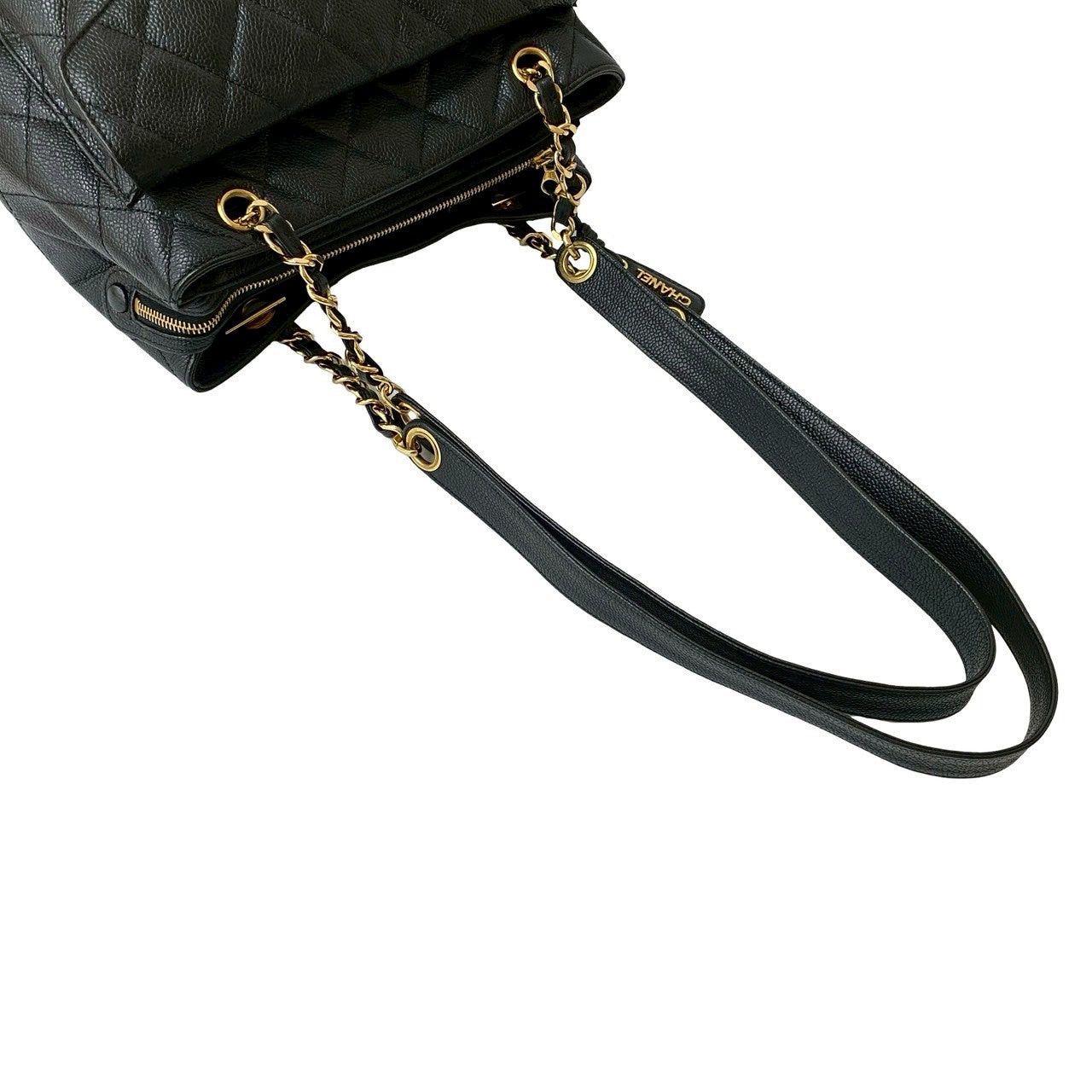 Chanel Chanel Tote Bag Black Leather Size ONE SIZE - 4 Thumbnail