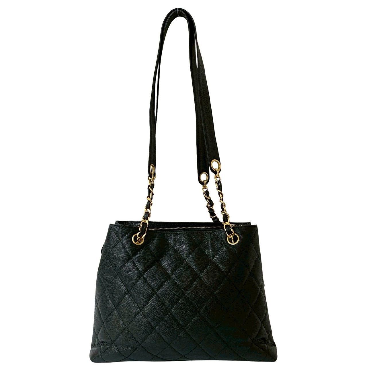 Chanel Chanel Tote Bag Black Leather Size ONE SIZE - 3 Thumbnail