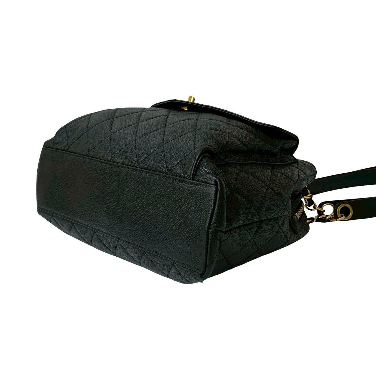 Chanel Chanel Tote Bag Black Leather Size ONE SIZE - 8 Thumbnail