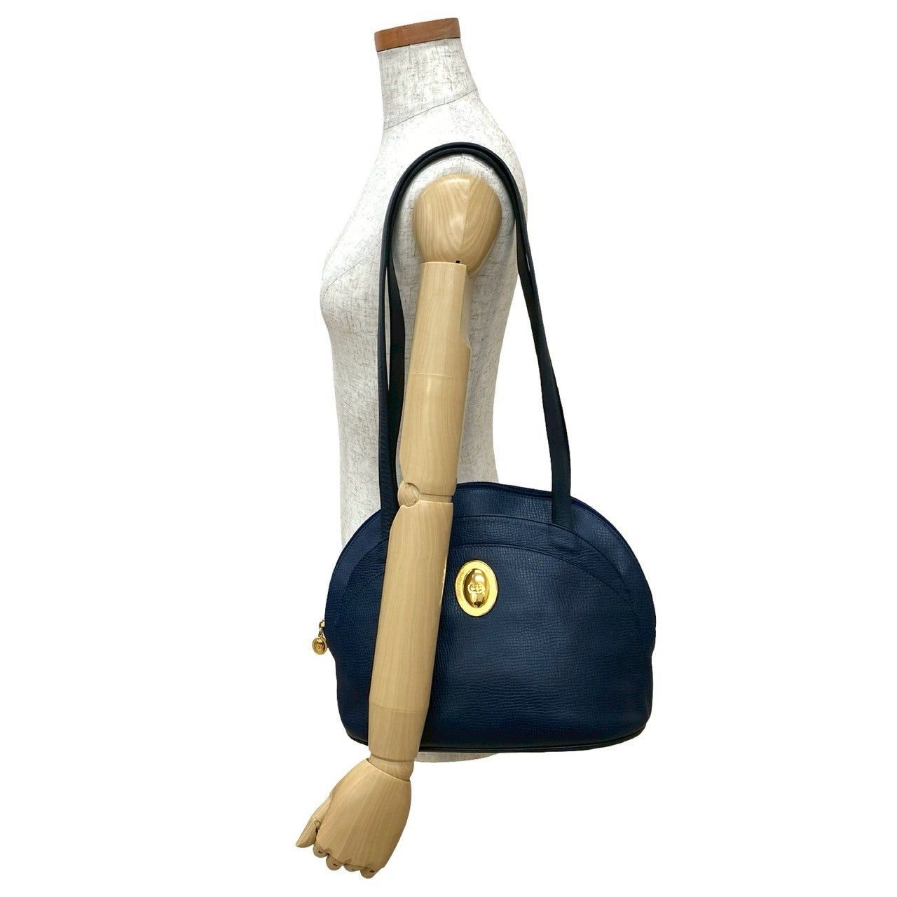 Dior Dior Shoulder Bag Blue Leather Size ONE SIZE - 2 Thumbnail