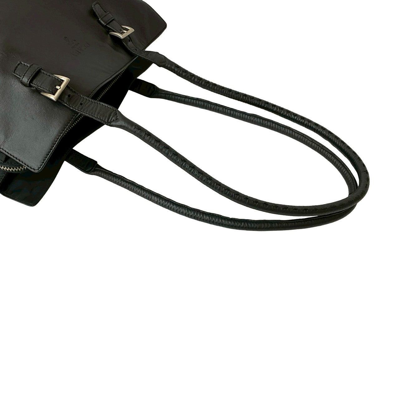Prada Prada Shoulder Bag Black Leather Size ONE SIZE - 4 Thumbnail