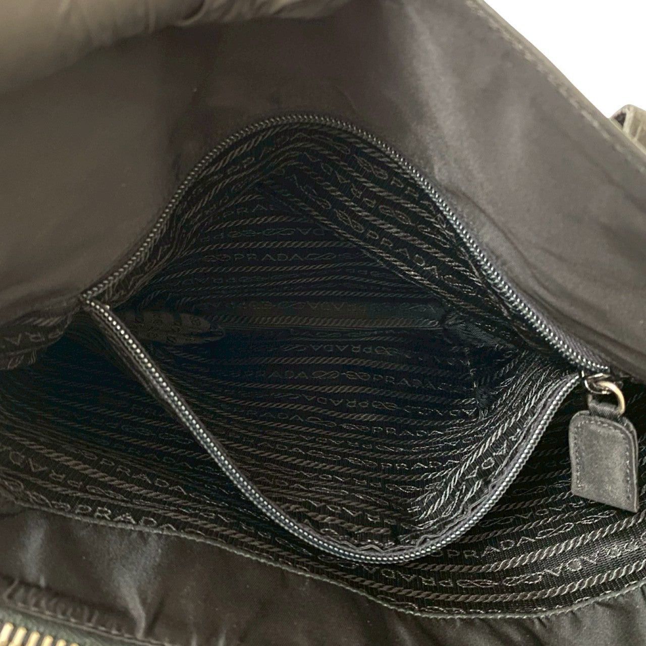 Prada Prada Shoulder Bag Black Leather Size ONE SIZE - 10 Thumbnail