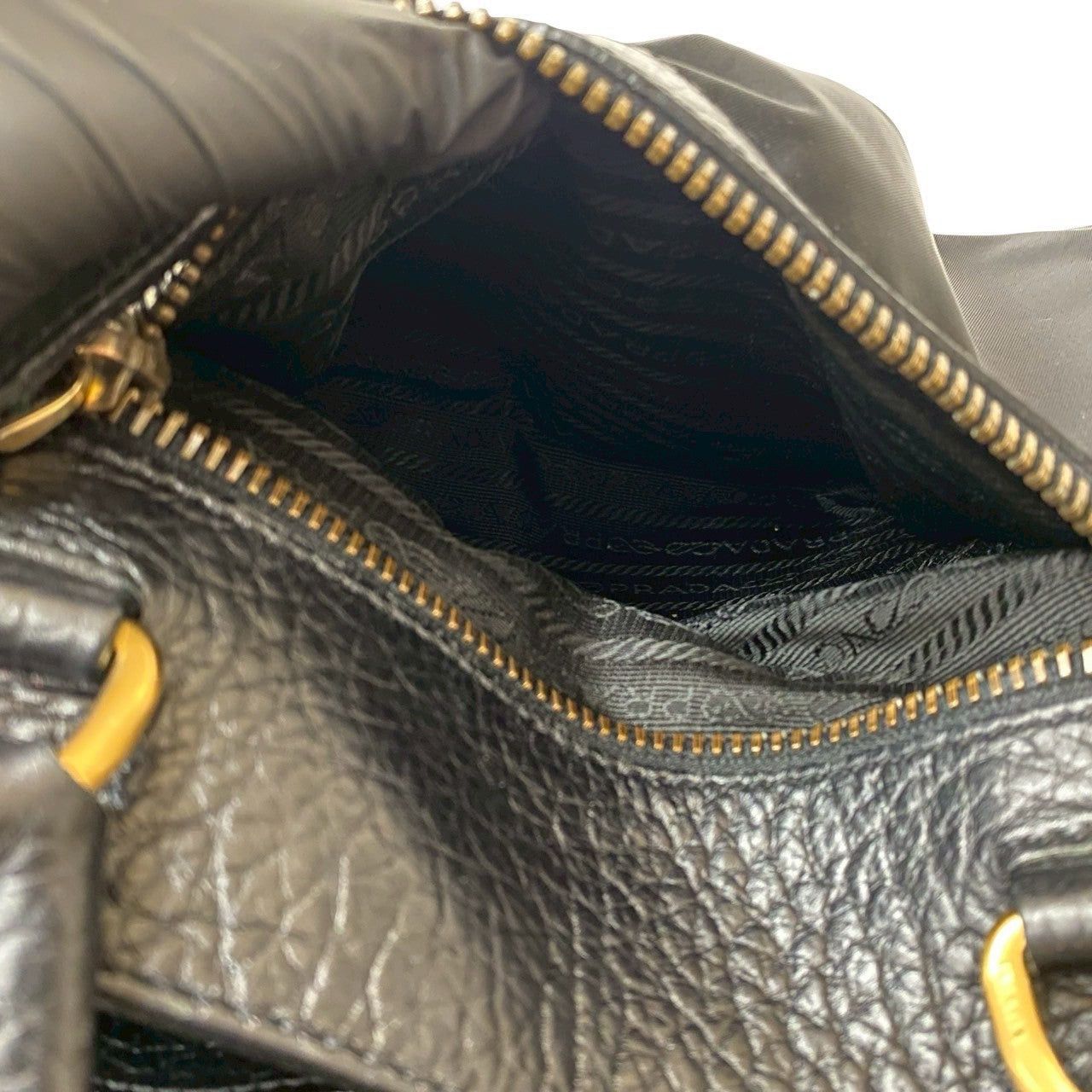 Prada Prada Handbag Black Leather Size ONE SIZE - 10 Thumbnail