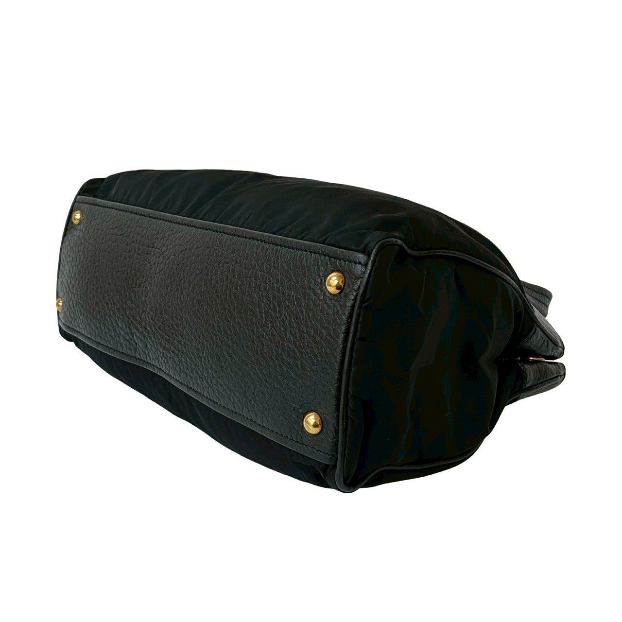 Prada Prada Handbag Black Leather Size ONE SIZE - 8 Thumbnail