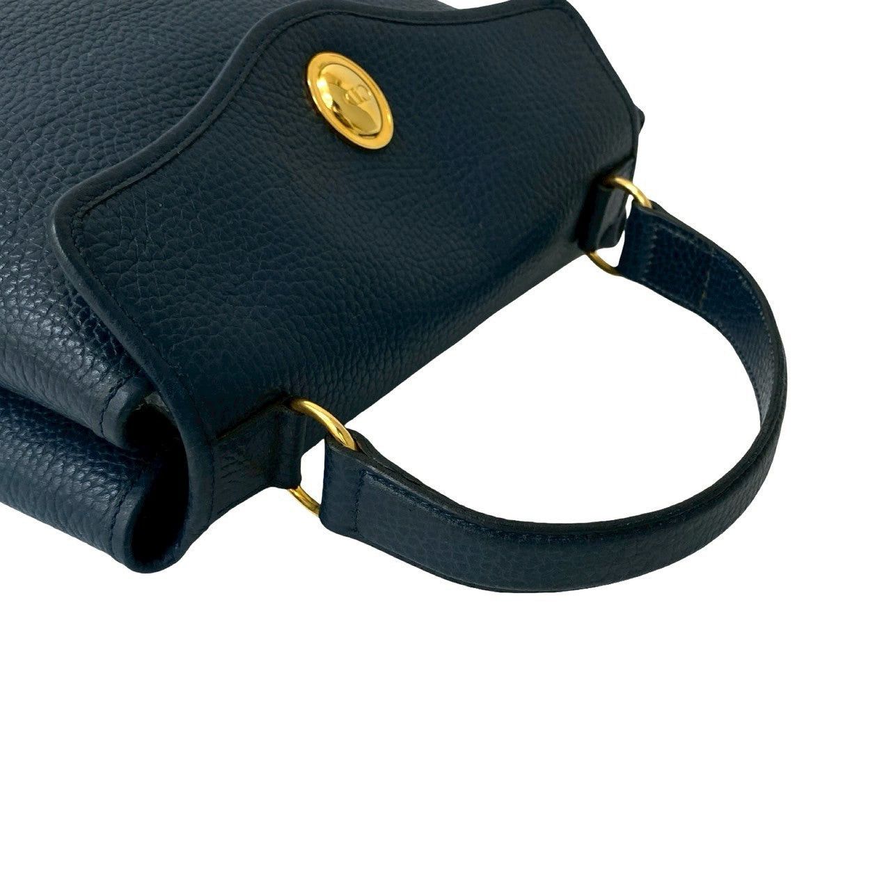 Dior Dior Shoulder Bag Blue Leather Size ONE SIZE - 4 Thumbnail