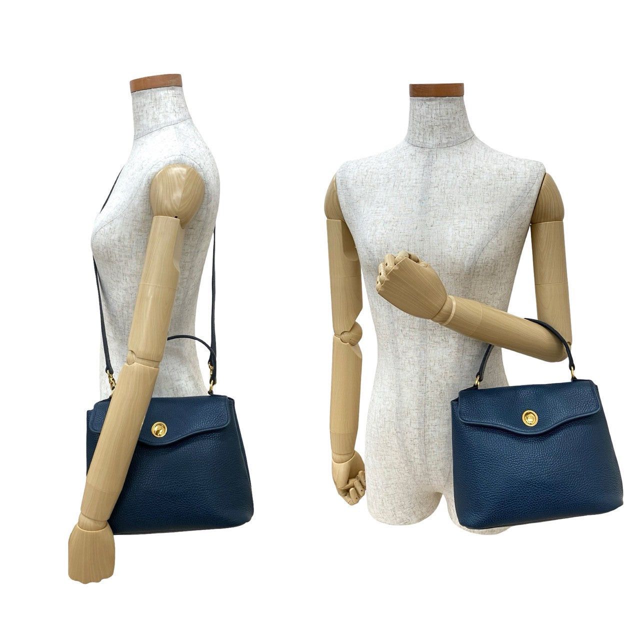 Dior Dior Shoulder Bag Blue Leather Size ONE SIZE - 2 Thumbnail