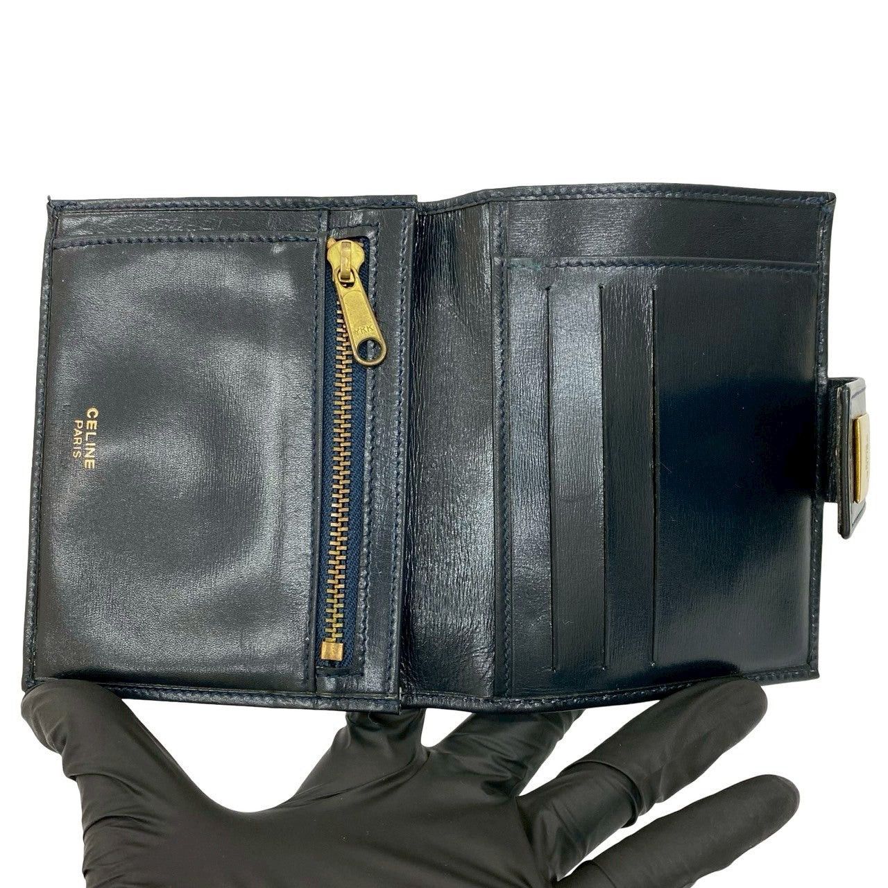 Celine Celine Blue Leather Size ONE SIZE - 7 Thumbnail