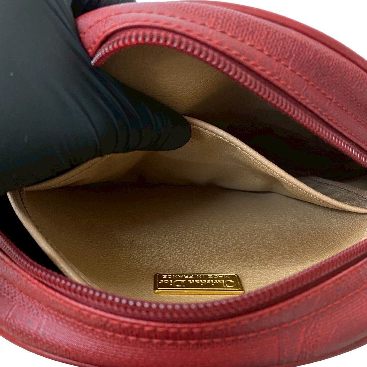 Dior Dior Red Leather Size ONE SIZE - 10 Thumbnail
