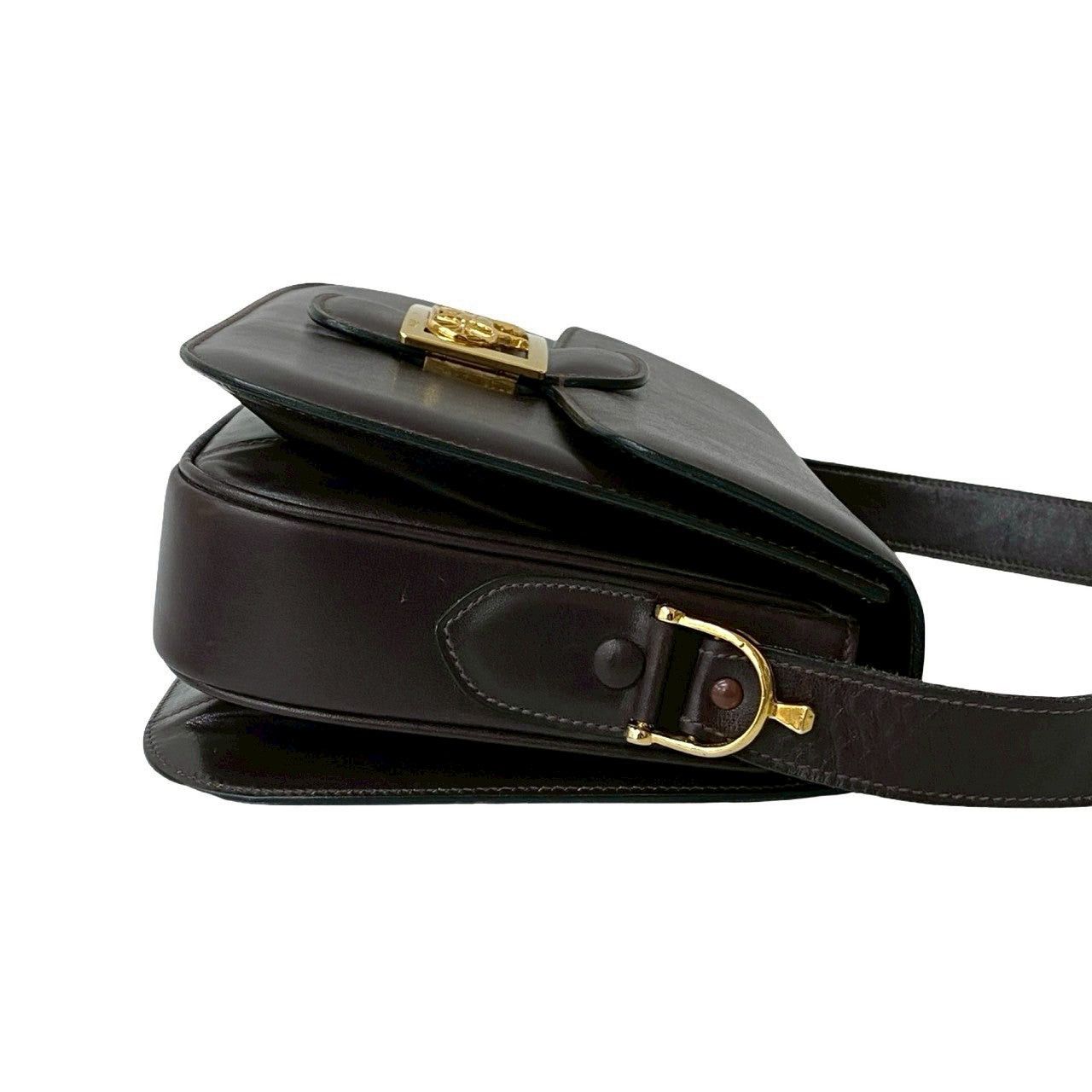 Celine Celine Shoulder Bag Brown Leather Size ONE SIZE - 6 Thumbnail