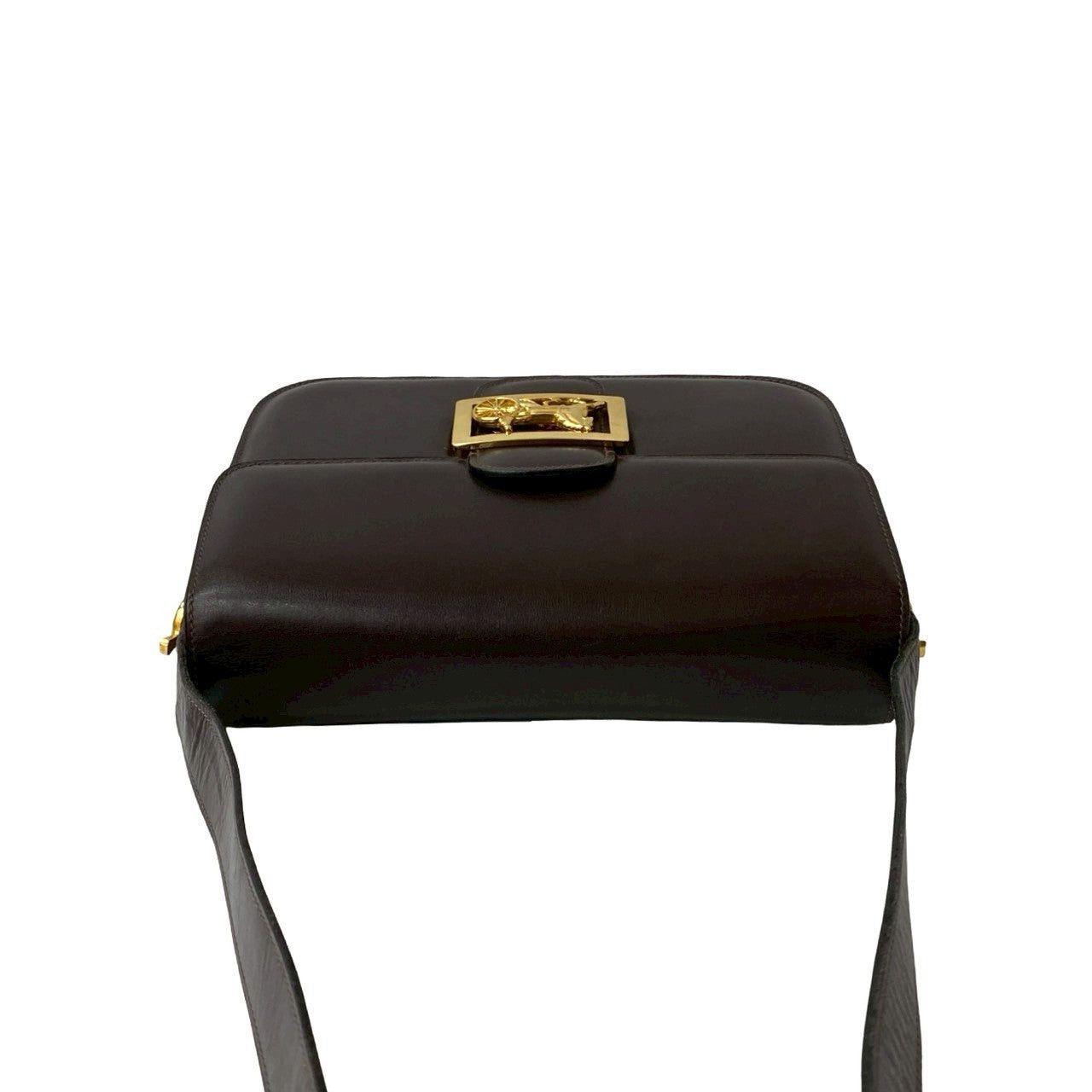 Celine Celine Shoulder Bag Brown Leather Size ONE SIZE - 4 Thumbnail