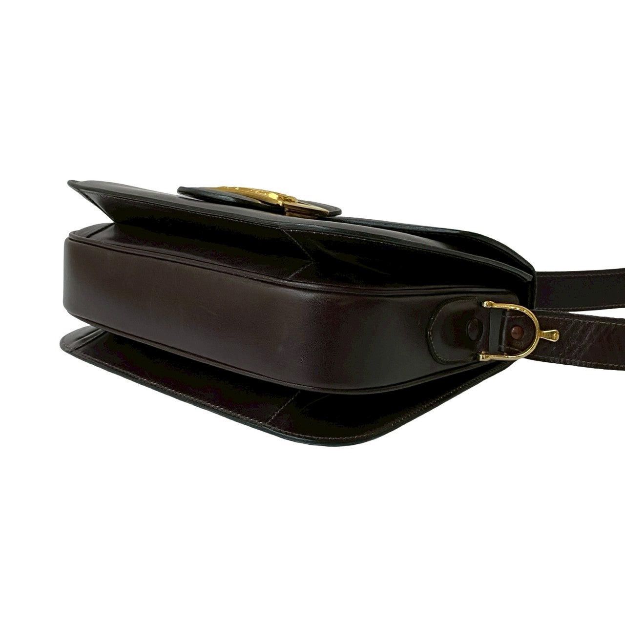 Celine Celine Shoulder Bag Brown Leather Size ONE SIZE - 8 Thumbnail