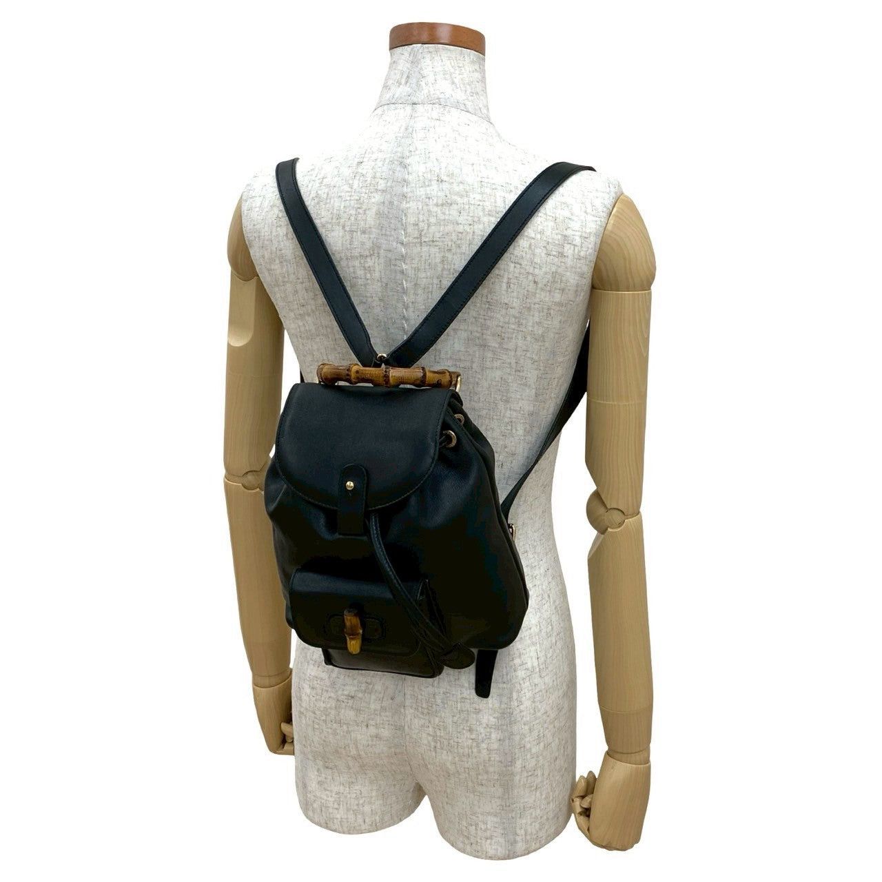 Gucci Gucci Backpack Black Leather Size ONE SIZE - 2 Thumbnail