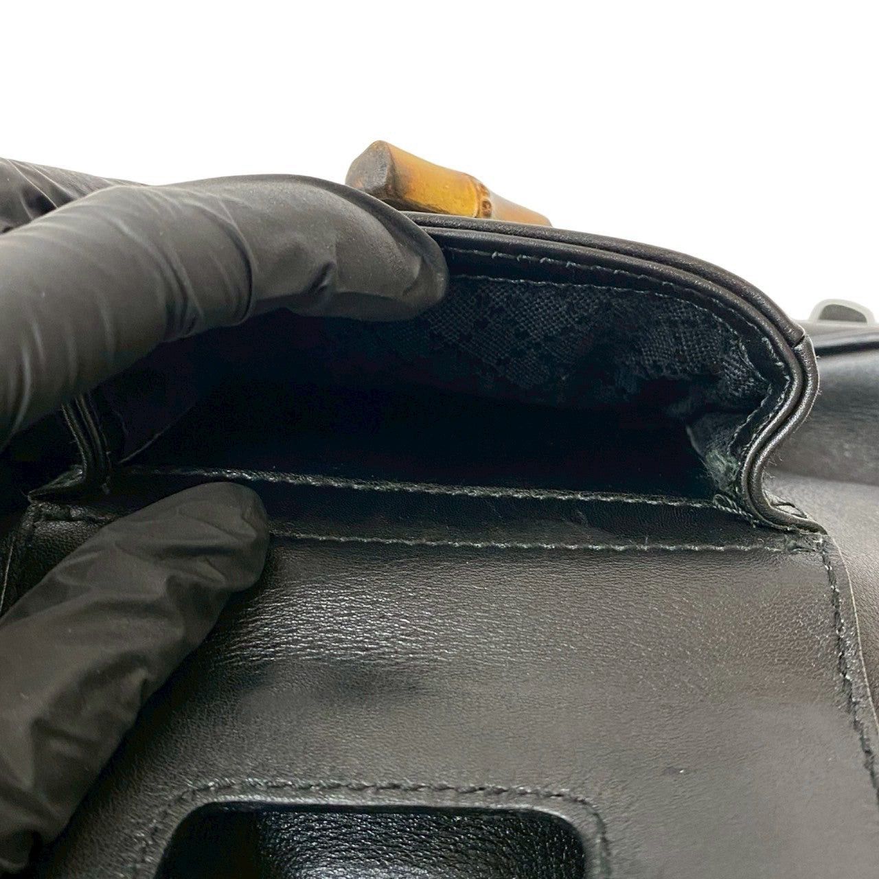 Gucci Gucci Backpack Black Leather Size ONE SIZE - 10 Thumbnail