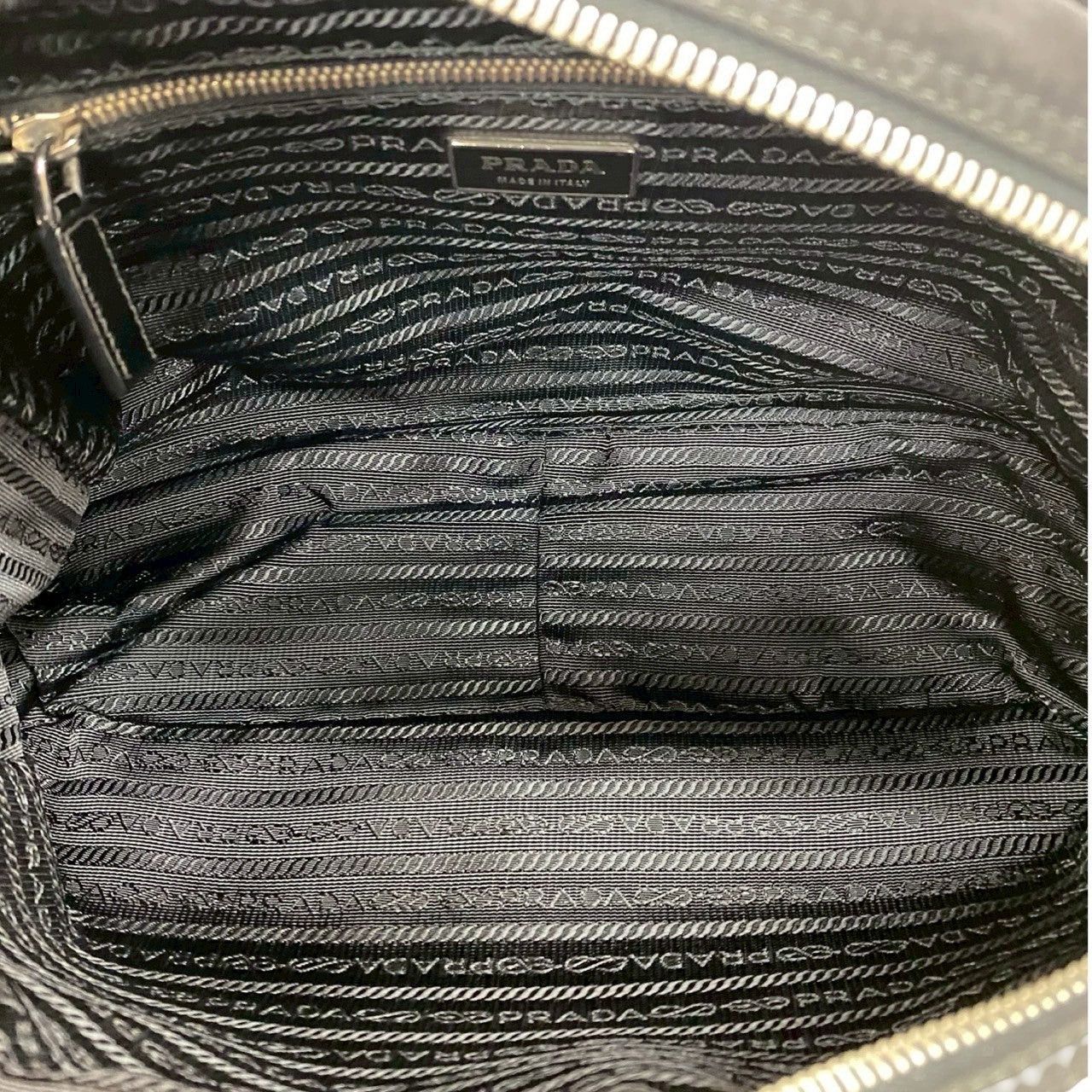 Prada Prada Shoulder Bag Black Leather Size ONE SIZE - 9 Thumbnail