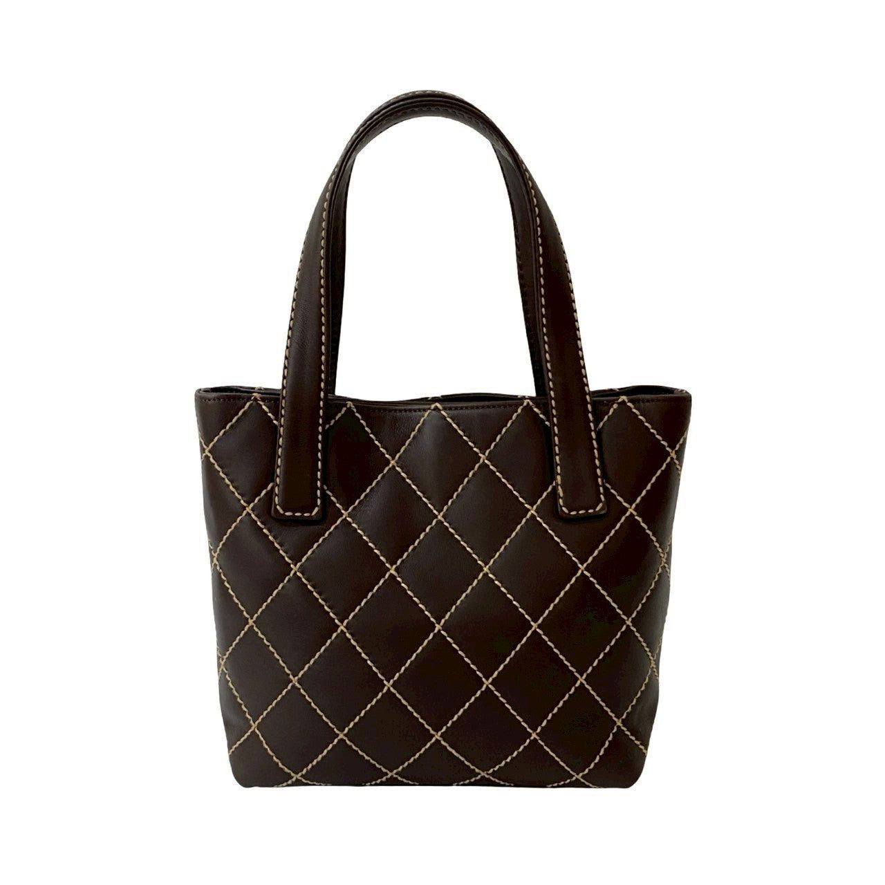 Chanel Chanel Handbag Brown Leather Size ONE SIZE - 3 Thumbnail