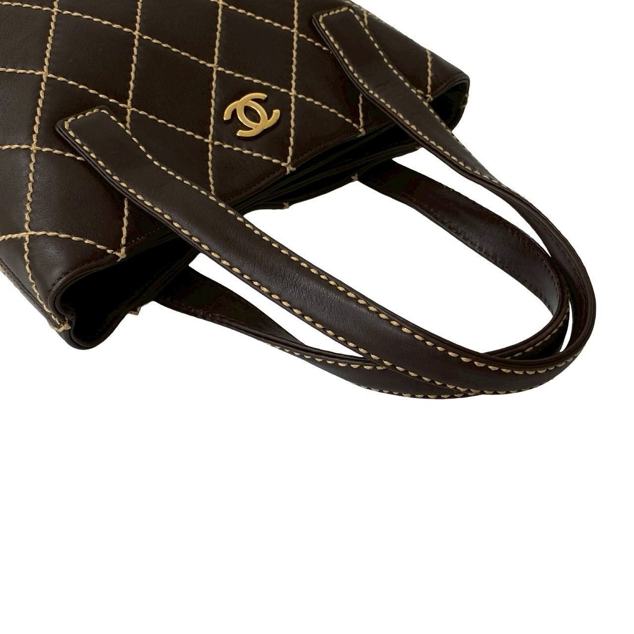 Chanel Chanel Handbag Brown Leather Size ONE SIZE - 4 Thumbnail