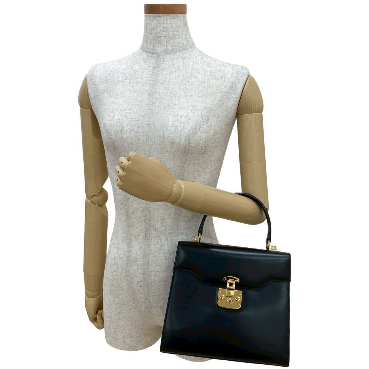 Gucci Gucci Handbag Black Leather Size ONE SIZE - 2 Thumbnail