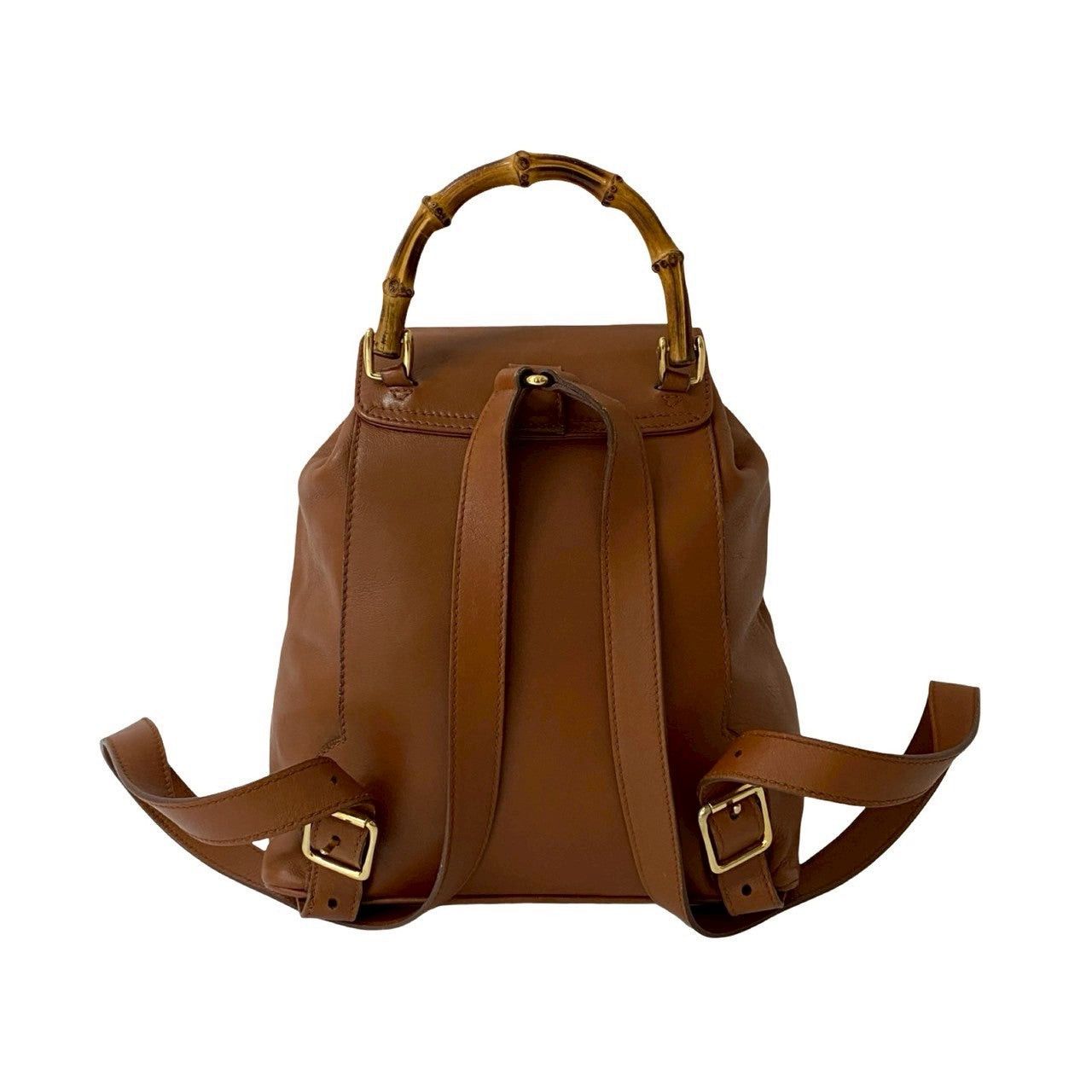 Gucci Gucci Backpack Brown Leather Size ONE SIZE - 3 Thumbnail