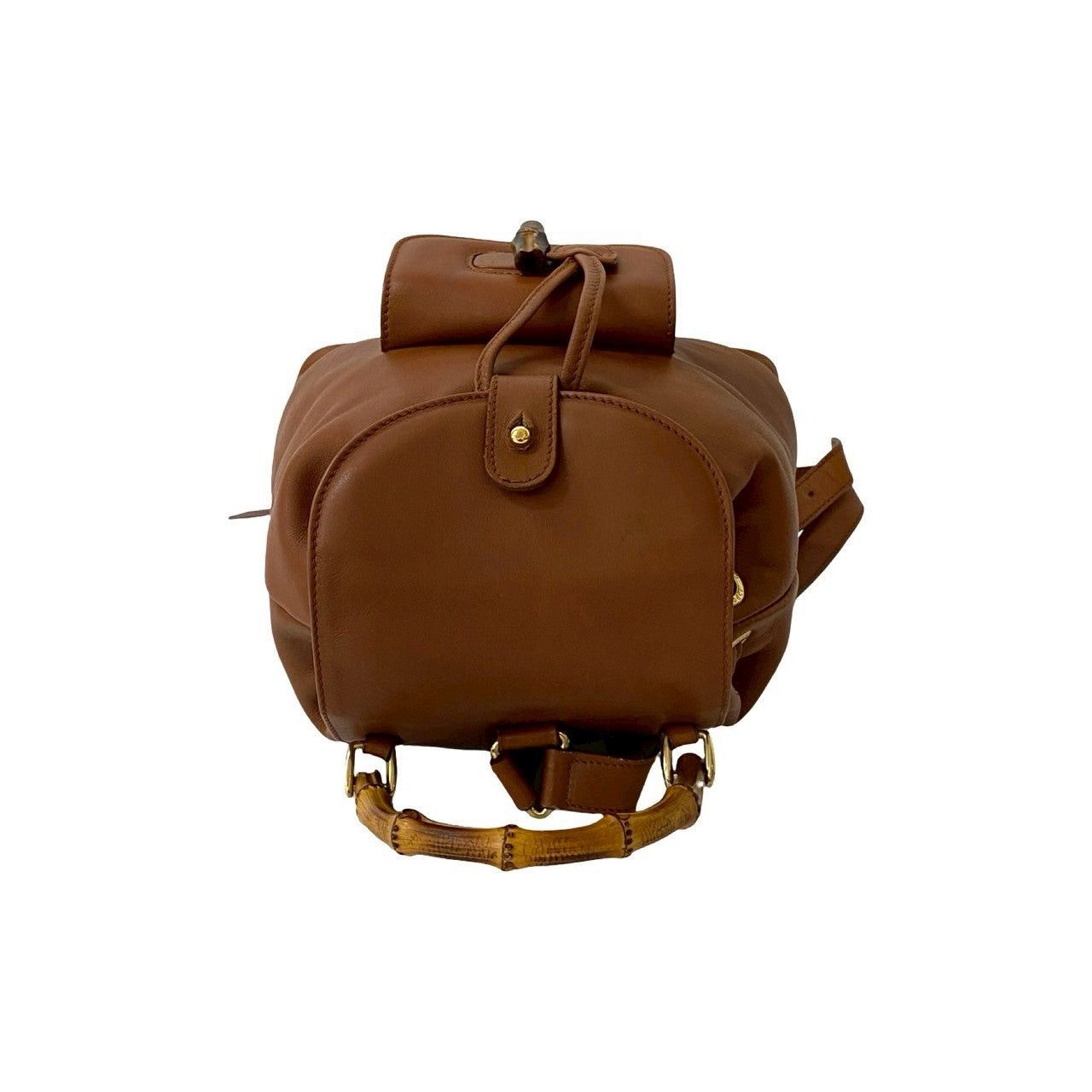Gucci Gucci Backpack Brown Leather Size ONE SIZE - 4 Thumbnail