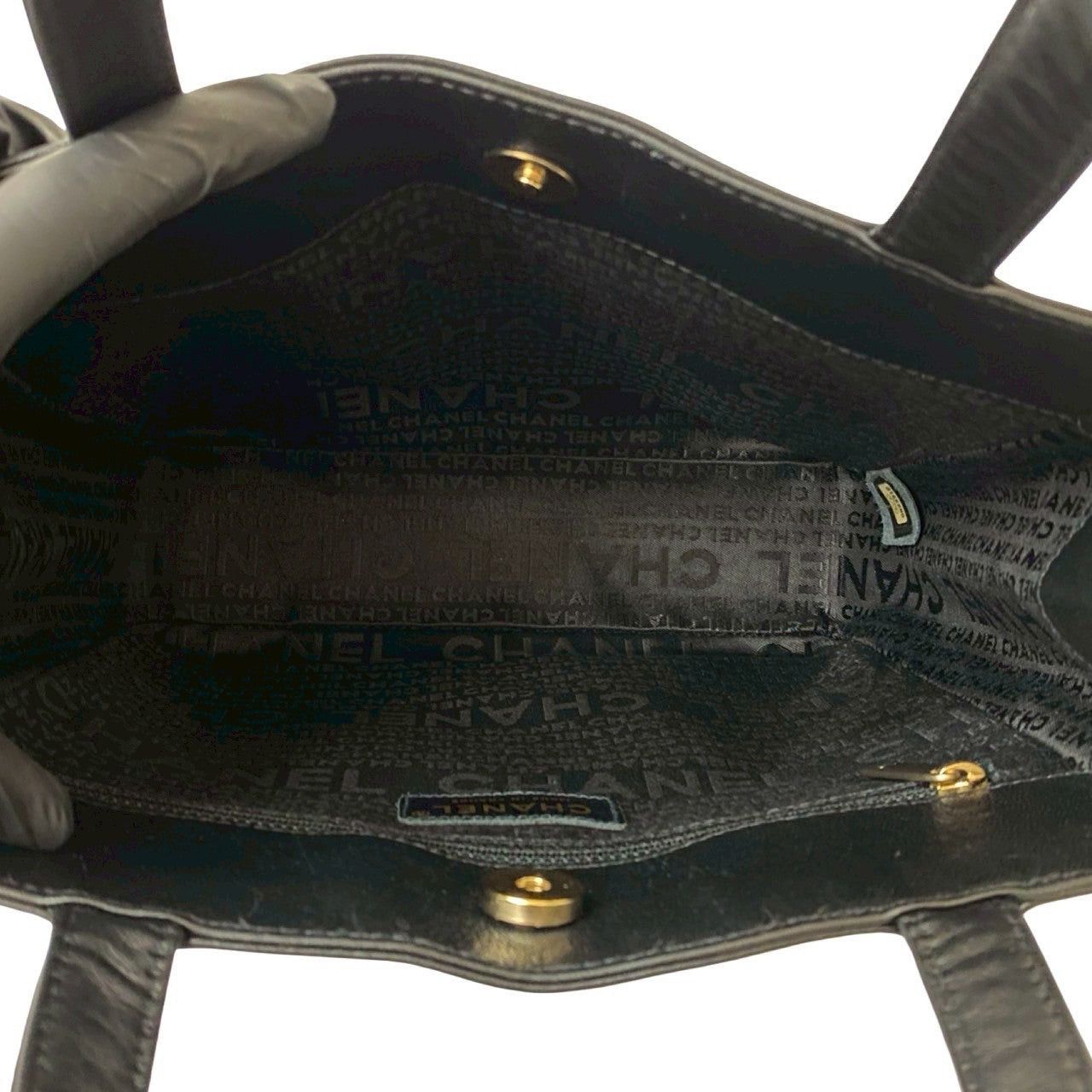 Chanel Chanel Handbag Black Leather Size ONE SIZE - 9 Thumbnail