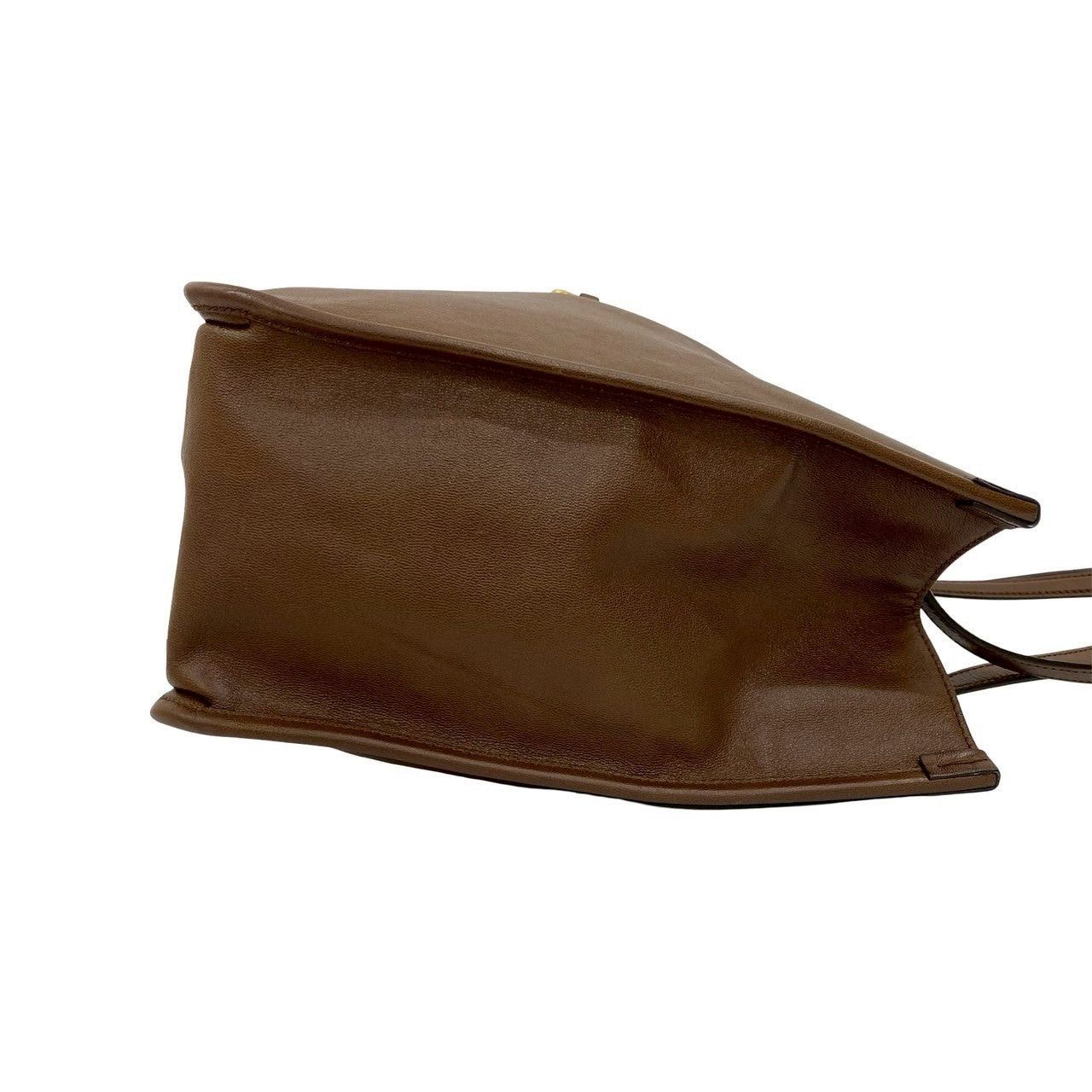 Gucci Gucci Tote Bag Brown Leather Size ONE SIZE - 6 Thumbnail